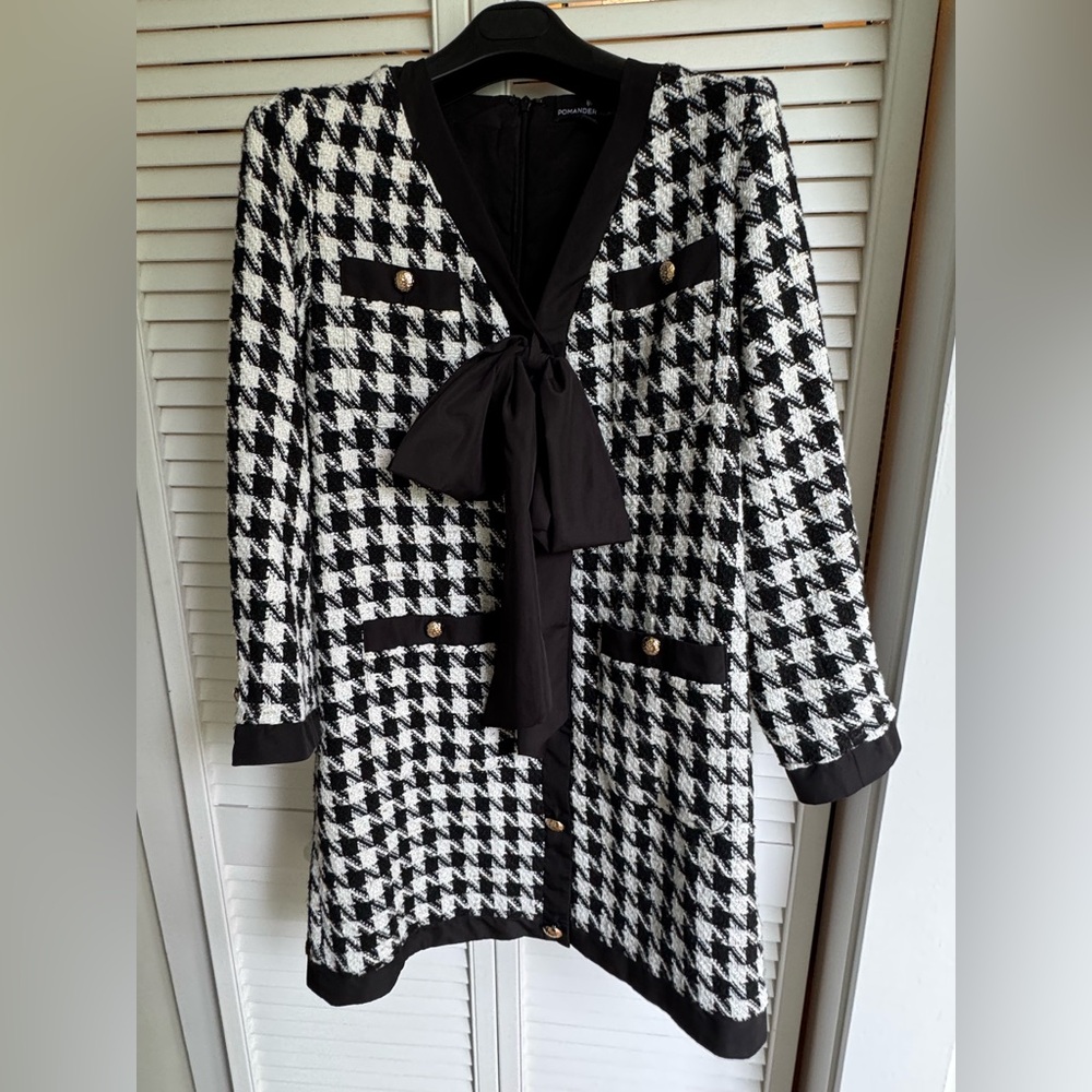 Pomander Place Houndstooth Dress